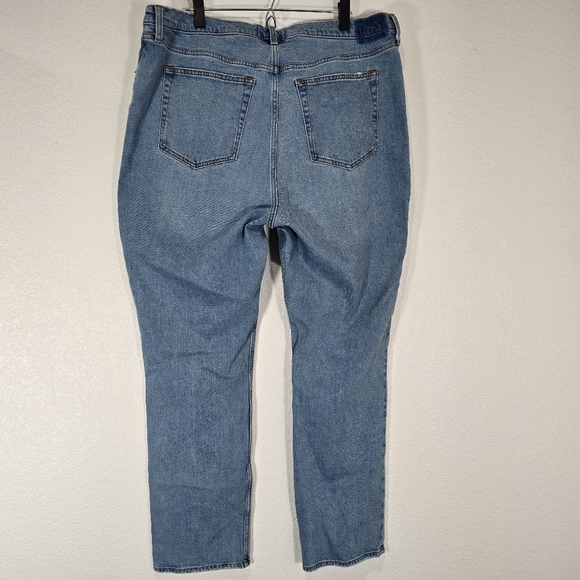 Abercrombie & Fitch 90s‎ Slim Straight Ultra High Rise Jeans Plus Size 35/20R - Picture 8 of 11